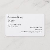 Cartes de visite d'agence d'artistes (Dos)