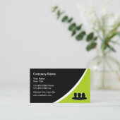 Cartes de visite d'agence de personnel de Temp (Debout devant)