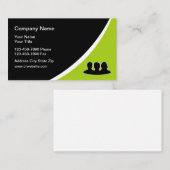 Cartes de visite d'agence de personnel de Temp (Devant / Derrière)