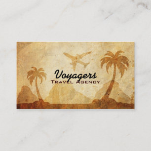 Cartes de visite d'agence de voyages