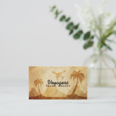 Cartes de visite d'agence de voyages (Debout devant)