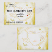 Cartes de visite d'agence de voyages (Devant / Derrière)