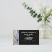 Cartes de visite d'agent d'assurance (Debout devant)