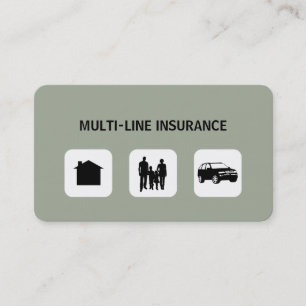 Cartes de visite d'agent d'assurance