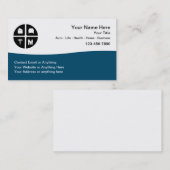 Cartes de visite d'agent d'assurance multi-ligne a (Devant / Derrière)