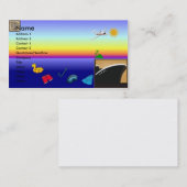 CARTES DE VISITE D'AGENT DE VOYAGE (Devant / Derrière)