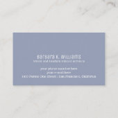 Cartes de visite d'agent de voyage avec carte du m (Dos)