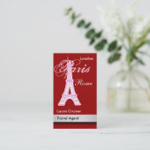 Cartes de visite d'agent de voyages (Debout devant)