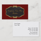 Cartes de visite d'agent immobilier (Devant / Derrière)