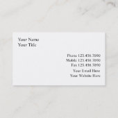 Cartes de visite d'agent immobilier (Dos)