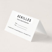 Cartes de visite d'agent immobilier (Back)