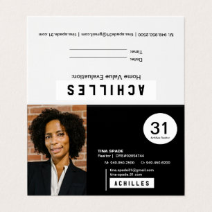 Cartes de visite d'agent immobilier