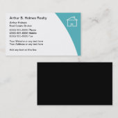 Cartes de visite d'agent immobilier (Devant / Derrière)