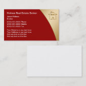 Cartes de visite d'agent immobilier (Devant / Derrière)