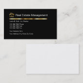 Cartes de visite d'agent immobilier chic (Devant / Derrière)