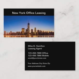 Cartes de visite d'agent immobilier de luxe de la