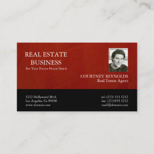 Cartes de visite d'agent immobilier Marsala Crimso