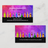 Cartes de visite d'alcool (Devant / Derrière)