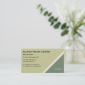 Cartes de visite d'allergie (Debout devant)