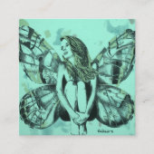 cartes de visite, dame de papillon, art de (Devant)