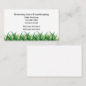 Cartes de visite d'aménagement paysager à budget s (Devant / Derrière)