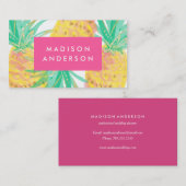 Cartes de visite d'ananas (Devant / Derrière)