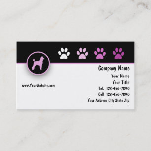 Cartes de visite d'animal familier