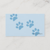 Cartes de visite d'animal familier (Dos)