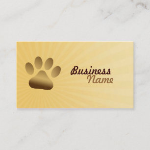 Cartes de visite d'animal familier