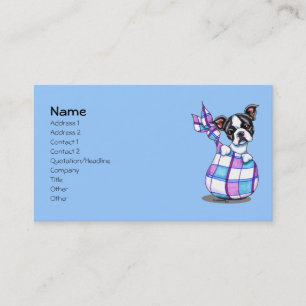 Cartes de visite d'animal familier de chiot de
