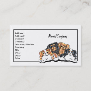Cartes de visite d'animal familier de CKCS