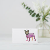 Cartes de visite d'animal familier de patchwork de (Debout devant)