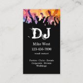 Cartes de visite d'animateur DJ Cool (Devant)