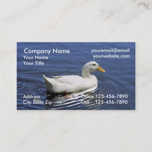 Cartes de visite d'animaux (Devant)