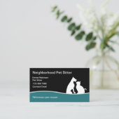 Cartes de visite d'animaux de compagnie locaux (Debout devant)