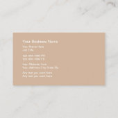 Cartes de visite d'animaux de la jungle (Dos)