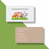 Cartes de visite d'animaux de la jungle