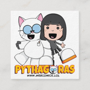 Cartes de visite d'Anne et de Pythagore
