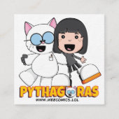 Cartes de visite d'Anne et de Pythagore (Devant)