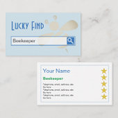 Cartes de visite d'apiculteur "de découverte (Devant / Derrière)