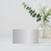 Cartes de visite d'apparence métallique vierge à d (Debout devant)