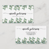 Cartes de visite d'aquarelle (Devant / Derrière)