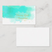 Cartes de visite d'aquarelle (Devant / Derrière)