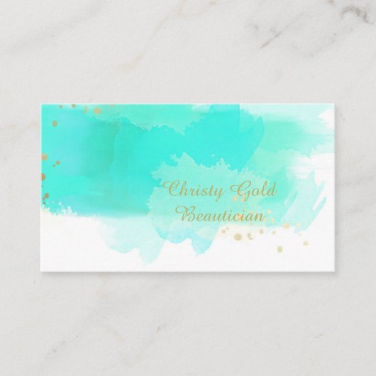 Cartes de visite d'aquarelle (Devant)