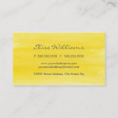 Cartes de visite d'aquarelle (Dos)