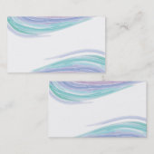 Cartes de visite d'aquarelle d'arc-en-ciel (Devant / Derrière)