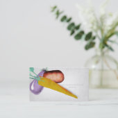 Cartes de visite d'aquarelle d'aubergine (Debout devant)