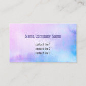 cartes de visite d'aquarelle de palmier tropical (Dos)