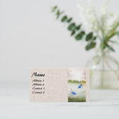 Cartes de visite d'Aquarelle des oiseaux d'Asie (Debout devant)