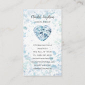 Cartes de visite d'aquarelle Heart Diamond (Dos)